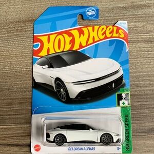 Hot Wheels EV Car Delorean Alpha 5 HW Green Speed Hotwheels New Electric Vehicle